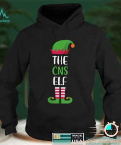 Womens CNS Elf Christmas Family Matching Funny Xmas Nurse Gift V Neck T Shirt