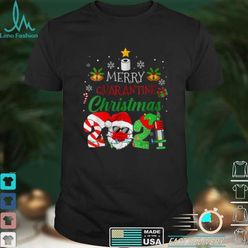 Womens Merry Christmas 2021 Reindeer Funny Pajamas Family Xmas V Neck T Shirt (2)