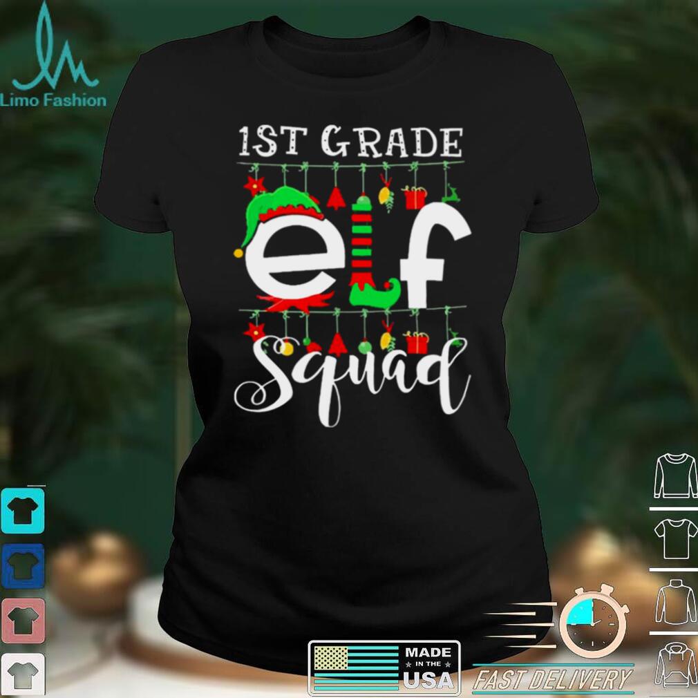 1st Grade Teacher Elf Squad Family Christmas Sweater Shirt 1st Grade Teacher Elf Squad Family Christmas Sweater Shirt