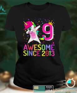 9 Years Old Unicorn Dabbing 9th Birthday Girl Unicorn Party T Shirt