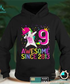 9 Years Old Unicorn Dabbing 9th Birthday Girl Unicorn Party T Shirt