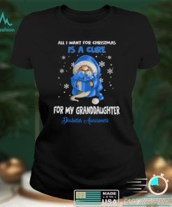 All I Want For Christmas Is A Cure For My Granddaughter Diabetes Awareness T shirt