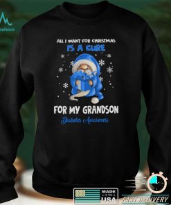 All I Want For Christmas Is A Cure For My Grandson   Diabetes Awareness T shirt