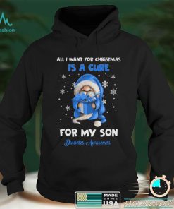 All I Want For Christmas Is A Cure For My Son Diabetes Awareness T shirt