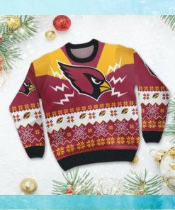 Arizona Cardinals NFL Football Team Logo Symbol 3D Ugly Christmas Sweater Shirt Apparel For Men And Women On Xmas Days