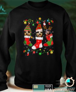 Australian Cattle Dog Christmas Lights Xmas Pajama Dog Lover T Shirt