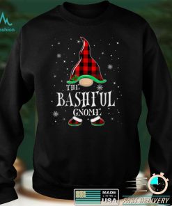 Bashful Gnome Buffalo Plaid Matching Family Christmas Pajama T Shirt