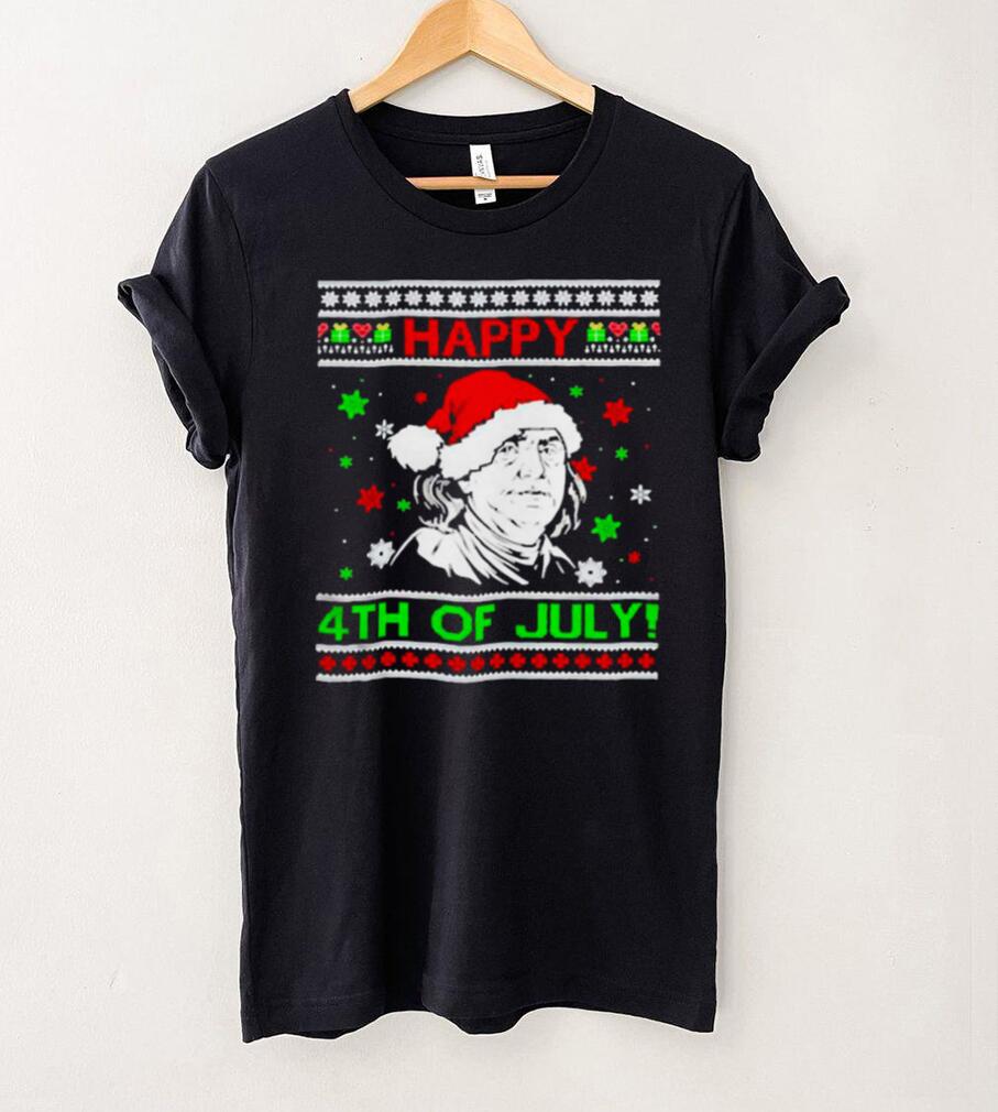 Benjamin Franklin Happy 4th Of July Christmas Sweater Shirt Benjamin Franklin Happy 4th Of July Christmas Sweater Shirt