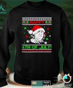 Benjamin Franklin Happy 4th Of July Christmas Sweater Shirt