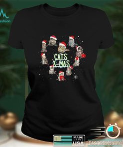 Cats X Mas Heart T Shirt Christmas Cat Shirt Best Christmas T shirt