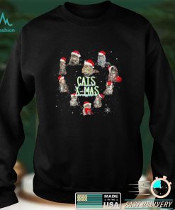 Cats X Mas Heart T Shirt Christmas Cat Shirt Best Christmas T shirt