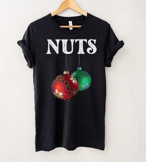 Chest Nuts Merry Christmas Red Green Balls Decor Funny Men T Shirt