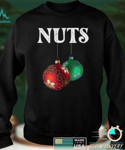Chest Nuts Merry Christmas Red Green Balls Decor Funny Men T Shirt