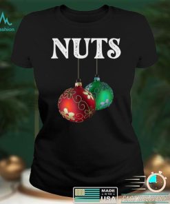 Chest Nuts Merry Christmas Red Green Balls Decor Funny Men T Shirt