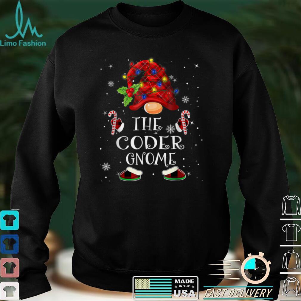 Coder Gnome Buffalo Plaid Christmas Tree Light T Shirt Coder Gnome Buffalo Plaid Christmas Tree Light T Shirt