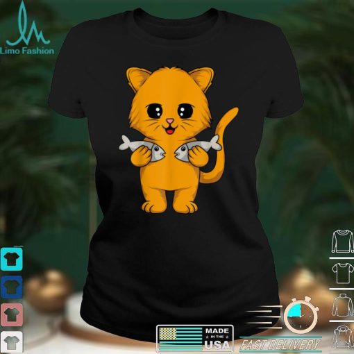 Cute Cat Cartoon Design T Shirt