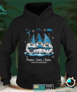Diabetes Awareness Peace Love Cure T shirt