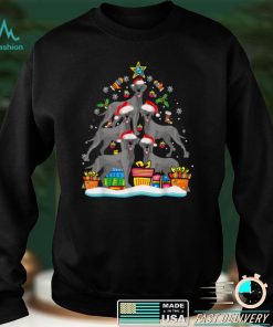 French Bulldog Christmas Tree Santa Hat Decorations Xmas T Shirt