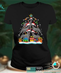 French Bulldog Christmas Tree Santa Hat Decorations Xmas T Shirt