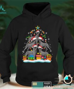 French Bulldog Christmas Tree Santa Hat Decorations Xmas T Shirt