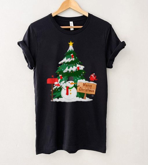 Funny Snowman Christmas Xmas Tree Merry Christmas T Shirt