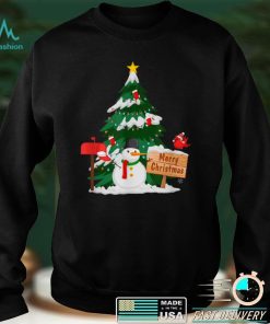 Funny Snowman Christmas Xmas Tree Merry Christmas T Shirt