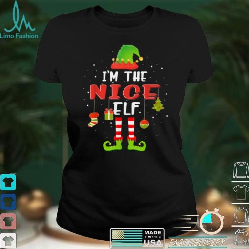 Funny The Nice Elf Matching Family Group Gift Christmas T Shirt