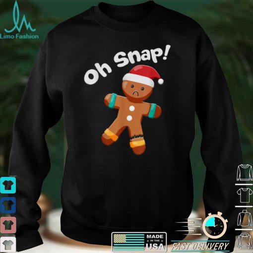 Gingerbread Man Oh Snap Christmas Cookie Costume Baking Team T Shirt