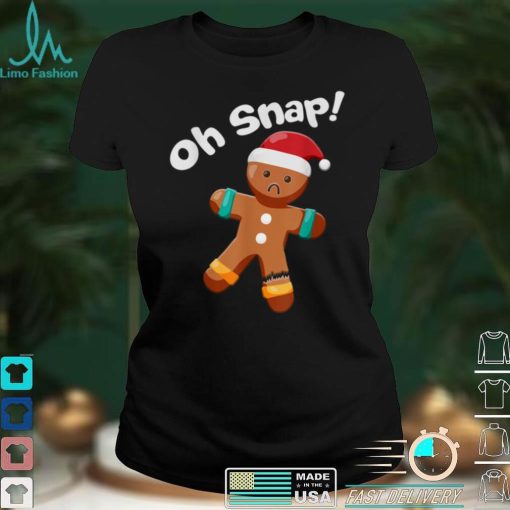 Gingerbread Man Oh Snap Christmas Cookie Costume Baking Team T Shirt