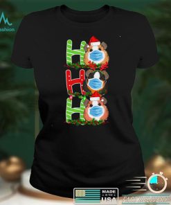 Ho Ho Ho Xmas Cavy Stuff Christmas Guinea Pig Face Mask T Shirt 1