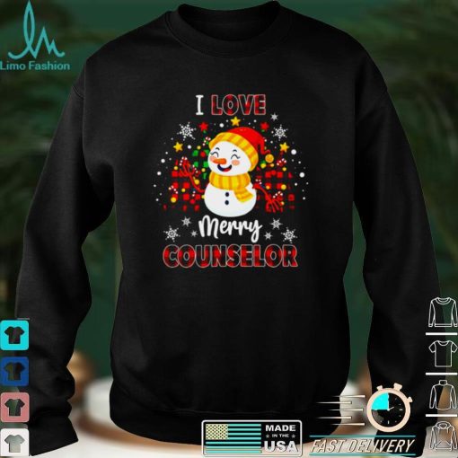 I Love Being A Counselor Snowman Christmas Sweater Shirt