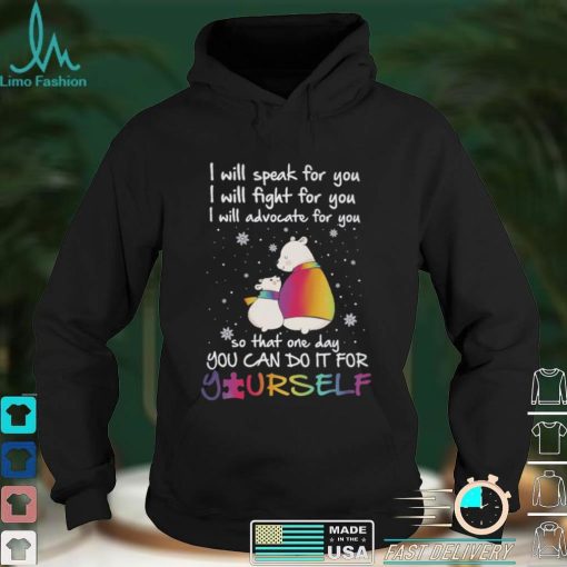 I Will Speak For You Autism Awareness T shirt