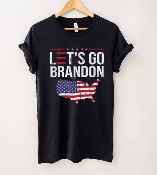 Lets Go Brandon Conservative US Flag Political Mens T Shirt