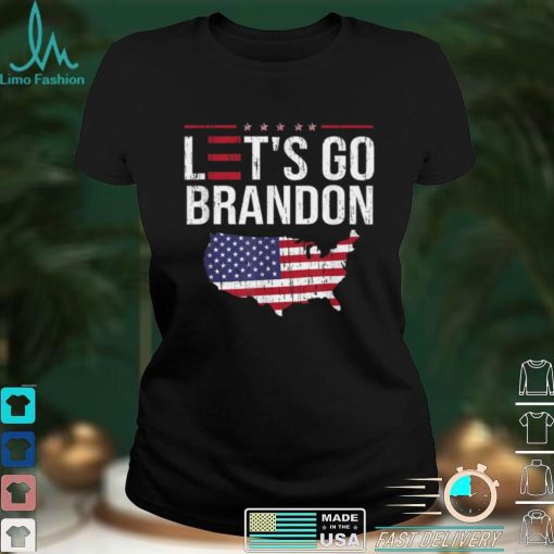 Lets Go Brandon Conservative US Flag Political Mens T Shirt