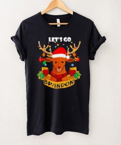 Lets Go Branson Brandon Christmas Lights Reindeer shirt