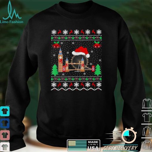 London Bridge Matching Ugly London Bridge Christmas Sweater Shirt