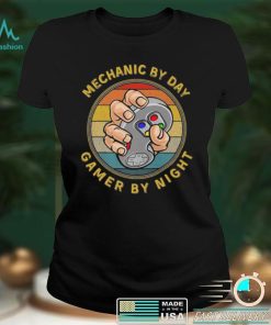 Mechanic By Day Gamer By Night Funny Gamer Mechanic Costume Shirt