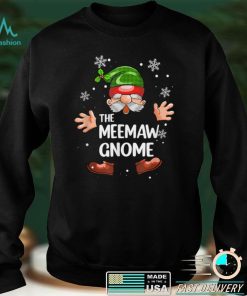 Meemaw Gnome Funny Matching Family Christmas Party Pajama T Shirt 1