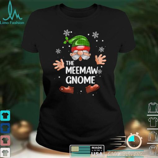 Meemaw Gnome Funny Matching Family Christmas Party Pajama T Shirt 1