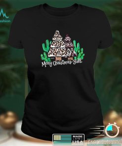 Merry Christmas Y'all Western Trees T shirt