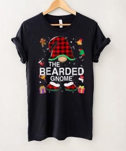 Official Bearded Gnome Buffalo Plaid Matching Family Christmas T Shirt