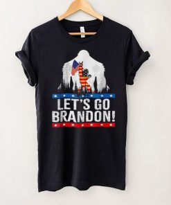 Official Bigfoot Hiking American flag let's go brandon shirt hoodie, Sweater