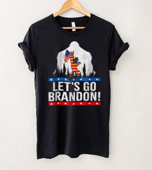 Official Bigfoot Hiking American flag let’s go brandon shirt  hoodie, Sweater
