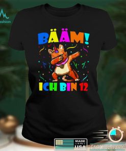 Official Dabbing Caticorn Baam Ich Bin 12 12th Birthday Party Shirt