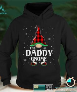 Official Daddy Gnome Buffalo Plaid Matching Family Christmas Pajama T Shirt 2