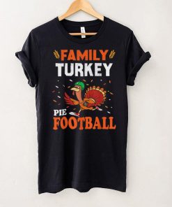 Official Family Thanksgiving Pie Football Cartoon Turkey Autumn T Shirt
