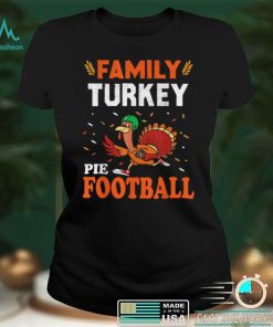 Official Family Thanksgiving Pie Football Cartoon Turkey Autumn T Shirt