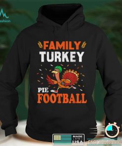 Official Family Thanksgiving Pie Football Cartoon Turkey Autumn T Shirt