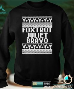 Official Foxtrot juliet bravo Christmas shirt