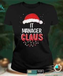 Official IT Manager Santa Claus Christmas Matching Costume T Shirt